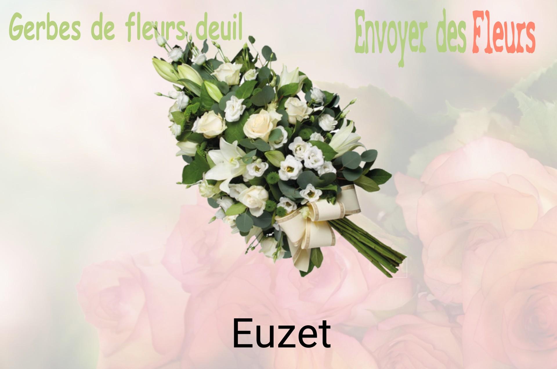 Gerbe de fleurs de deuil livrée à Euzet